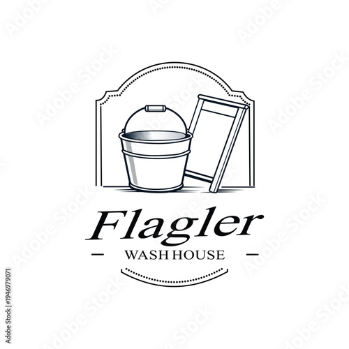 Flagler Wash House laundry emblem for premium cleaning services