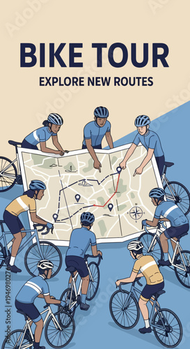 Group Cycling Adventure Exploring Scenic Bike Routes Together