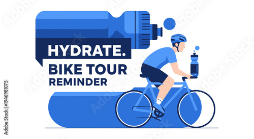 Hydration Reminder For Cyclists On A Bike Tour Adventure