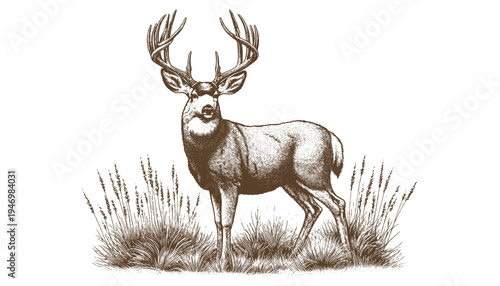 Mule deer vector