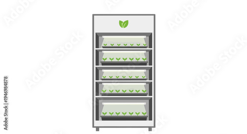 Indoor Vertical Farm Growing System.