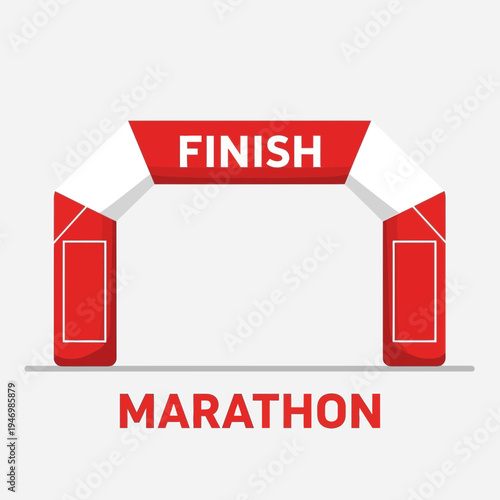Inflatable Finish Line Arch For Marathon Events And Sporting Competitions