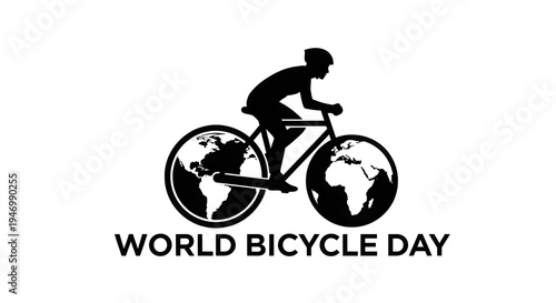Celebrating world bicycle day with a global cyclist icon