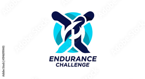 Inspiring Visuals of Endurance Challenge Logo for Fitness and Sporting Events