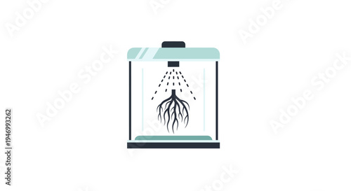 Plant Seedling Growing in Greenhouse.