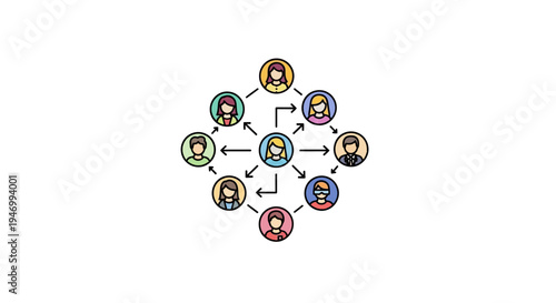 People Network Connections Teamwork Concept.