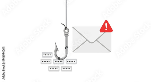 Phishing Hook Email Security Threat.
