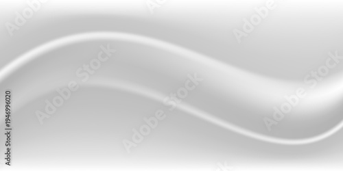 Silver foil background with metal mirror texture. Chrome gradient surface with light gloss simple abstract