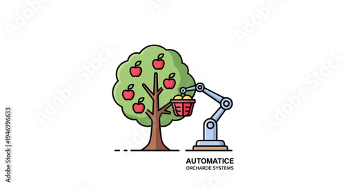Robotic Arm Harvesting Apple Fruit.