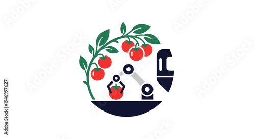 Science lab equipment with fruits.