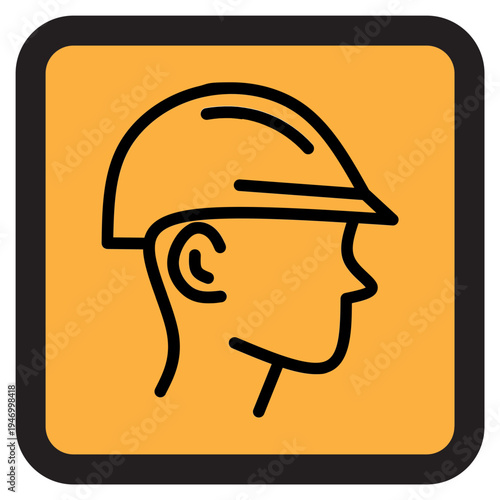 Construction Worker Safety Icon
