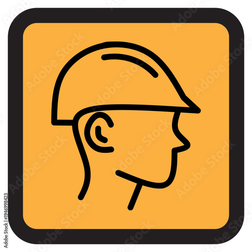 Construction Worker Safety Icon