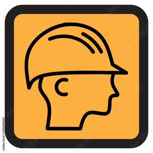 Construction Worker Safety Icon