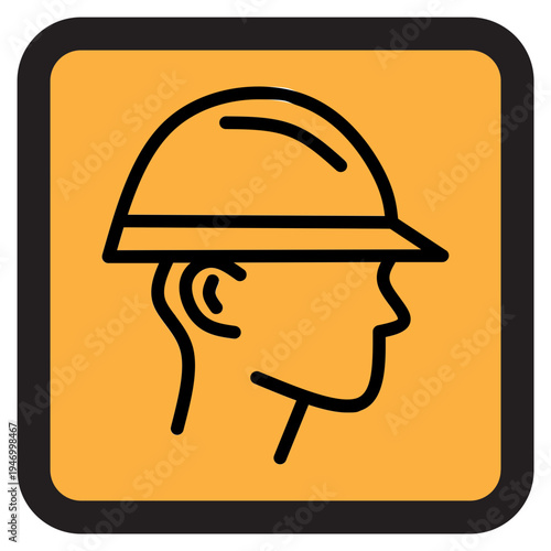 Construction Worker Safety Icon