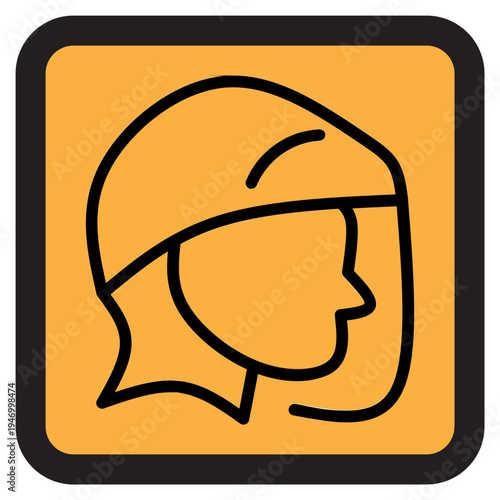 Construction Worker Safety Icon