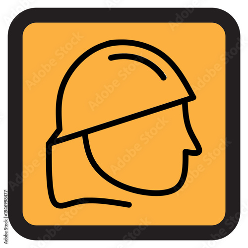 Construction Worker Safety Icon