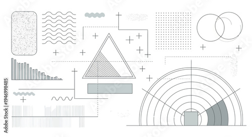 Geometric design elements and patterns