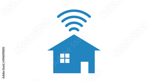 Smart Home Automation System Icon.