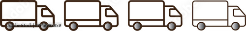 truck icon set vector.