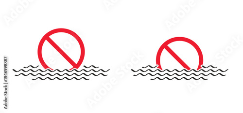 Western Asia. Strait of Hormuz and prohibitory sign. Naval blockade of naval vessels, oil tankers and cargo ships. For freight containers, access is prohibited or prohibited. Islamic Republic of Iran