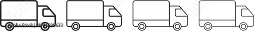 truck icon set vector.