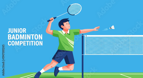 Junior Badminton Competition: Athleticism, Sportsmanship, and Competitive Play Illustrated