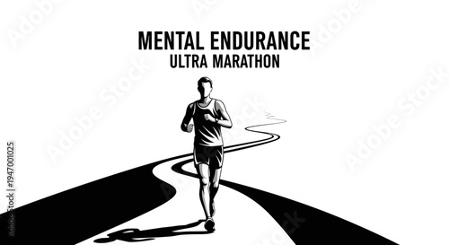 Marathon Runner Embodies Mental Fortitude And Physical Triumph On Winding Track Journey