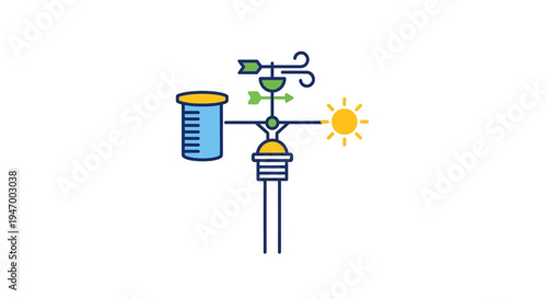 Weather Station Instrument Meteorological Device.