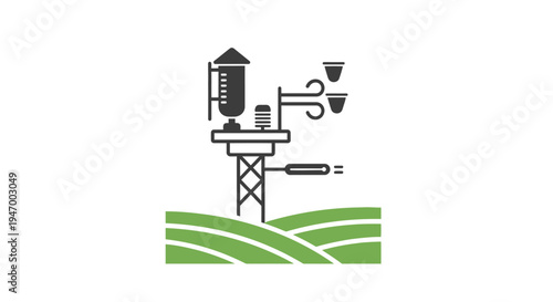 Weather station on a tower.