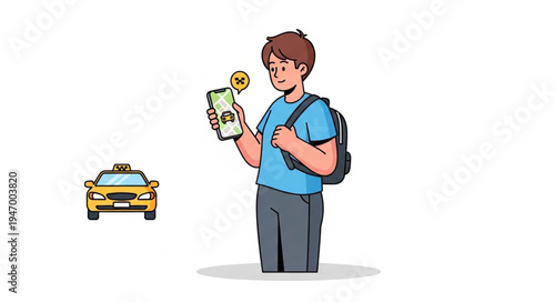 Man with phone and money.