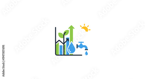 Green Growth Eco Friendly Symbol.