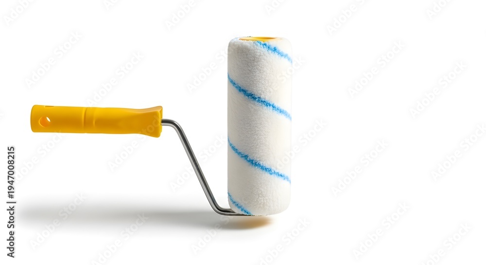 Obraz premium Paint roller with yellow handle