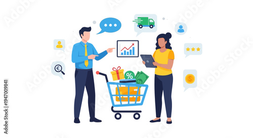 E-commerce Business Strategy and Online Shopping Management with Digital Marketing Analytics