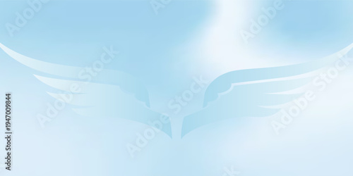 Beautiful Flowing Summer Color Abstract Background. Sky blue and cream gradient mesh background. Refreshing abstraction artwork. Vector Illustration.