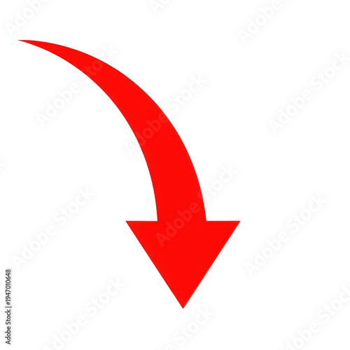 Free Download A large red arrow pointing downwards - GFXLoad