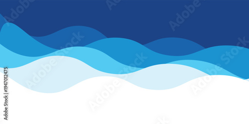 Sea waves layered vector background illustration and sea beach vector illustration eps10.