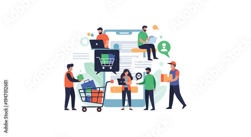 Seamless Online Shopping Experience: Digital Commerce Journey from Order to Delivery