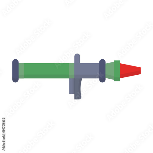 Bazooka vector illustration on a whita background
