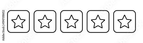 Five star rating icon