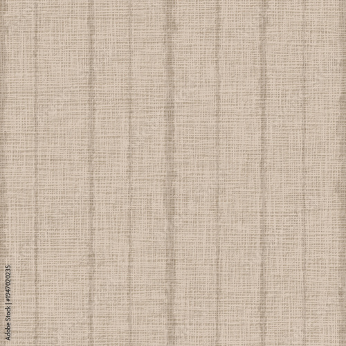 Obraz na plátně Seamless organic woven light sand beige linen texture with distressed vertical s