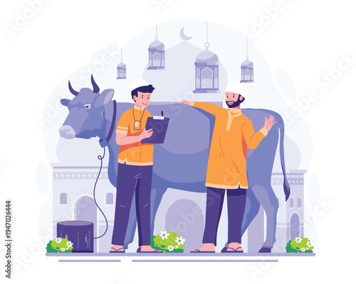 Eid al-Adha sheep illustration