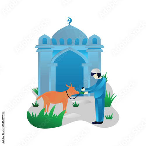 Eid al-Adha sheep illustration