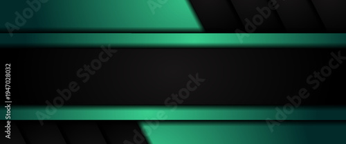A sleek, professional abstract vector background featuring dark grey and teal overlapping diagonal panels. Sharp lines and subtle shadows create a modern, high-tech aesthetic for business designs.