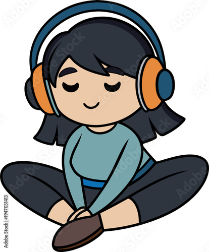 Woman cooking healthy meal in kitchen, modern lifestyle vector illustration, white background