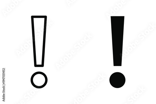 Exclamation Mark Icons - Warning, Alert, Emphasis, Important Information