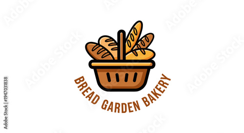 Bread basket with fresh baked bread 2.