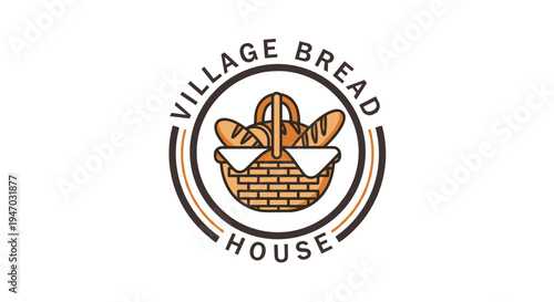 Bread Loaf in a Basket.