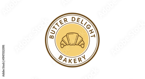 Butter Delight Bakery Logo Sign.