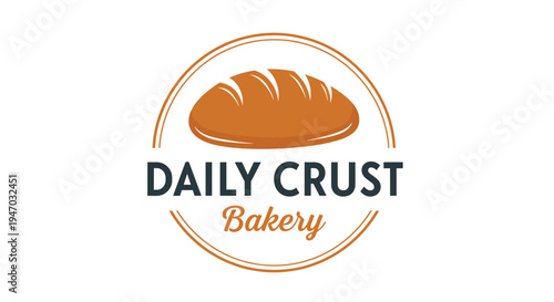 Daily Crust Bakery logo with bread.