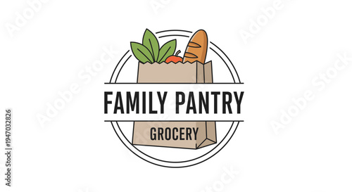 Family Pantry Grocery Store Logo Design.